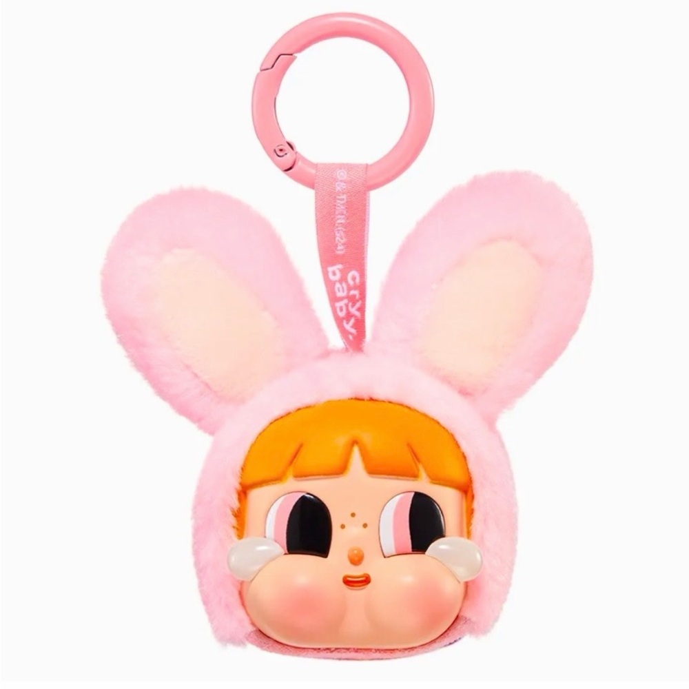 Crybaby x Powerpuff Girls Series-Vinyl face plush bag charm